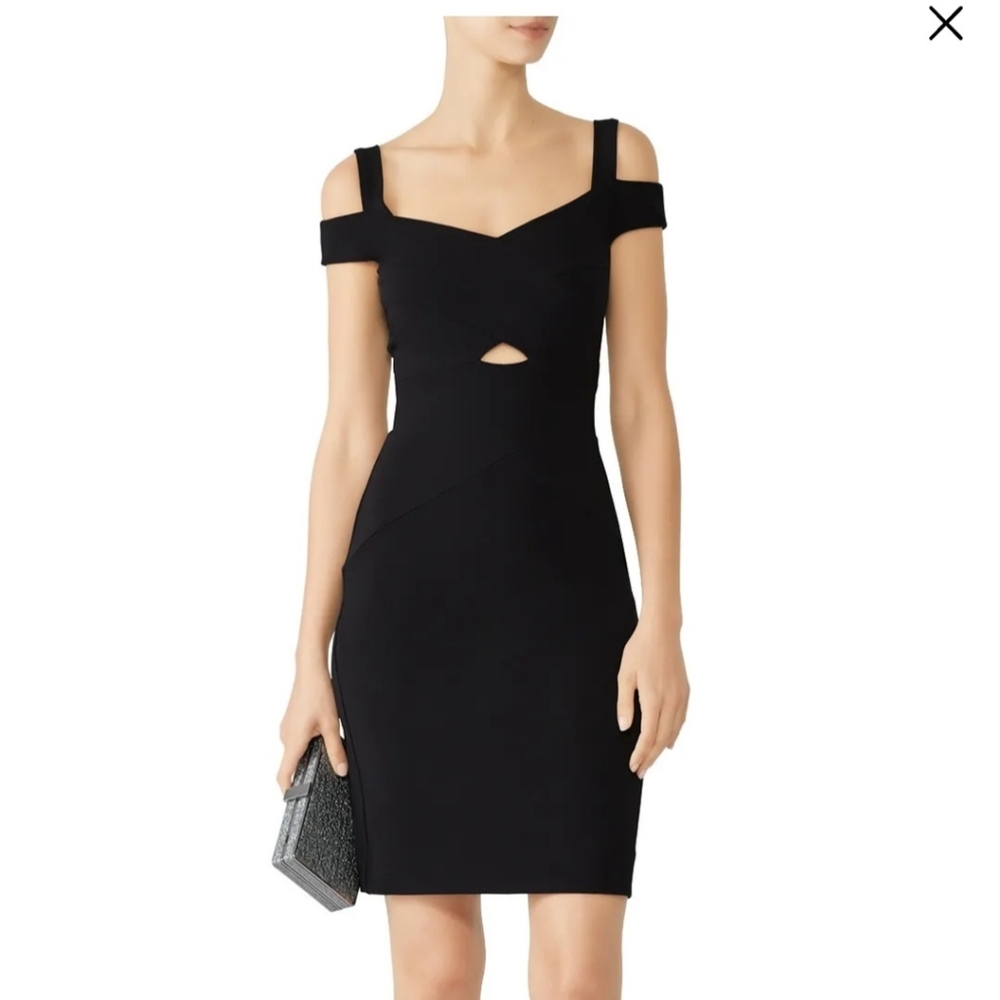 Nicole MillerStructured Cold Shoulder Dress